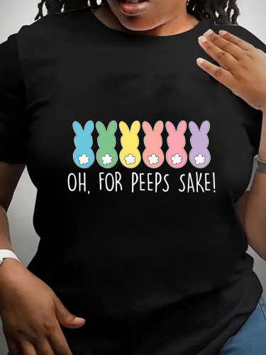 1 Piece Custom Black Casual Short Sleeve Print T-shirt