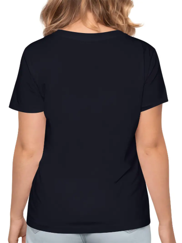 1 Piece Custom Black Casual Short Sleeve Print T-shirt