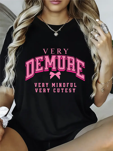 1 Piece Custom Black Casual Short Sleeve Print T-shirt