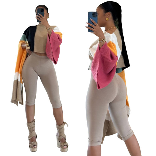 Women's casual knitted irregular jacket