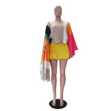 Women's casual knitted irregular jacket