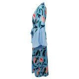 Cardigan Beach Vacation Sunscreen Shirt Beach Printed Hoodie Coat