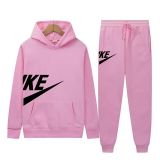 Autumn High Quality Men Pullover Hoodie Sweatshirt Sweatpant Set