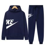 Autumn High Quality Men Pullover Hoodie Sweatshirt Sweatpant Set
