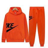 Autumn High Quality Men Pullover Hoodie Sweatshirt Sweatpant Set