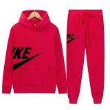 Autumn High Quality Men Pullover Hoodie Sweatshirt Sweatpant Set