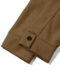 Corduroy single breasted casual sports trendy pocket jacket men's lapel long sleeved shirt jacket