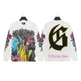 Trendy long sleeved rock band pure cotton casual loose hoodie, suitable for couples