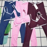 Sexy Tight-fitting Sleeveless Vest Yoga Set