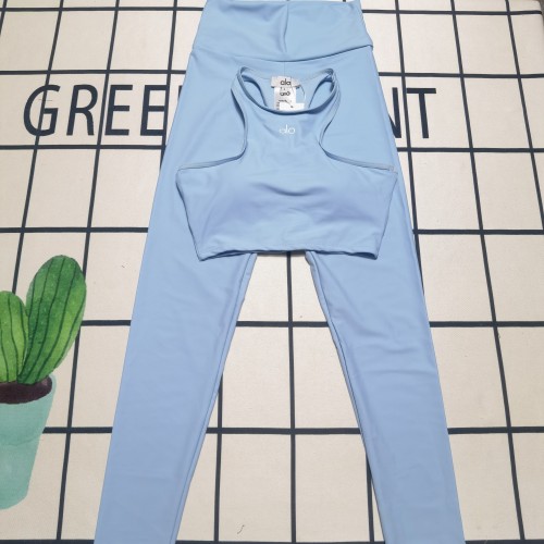 Sexy Printed Tight-fitting Sleeveless Vest Yoga Set