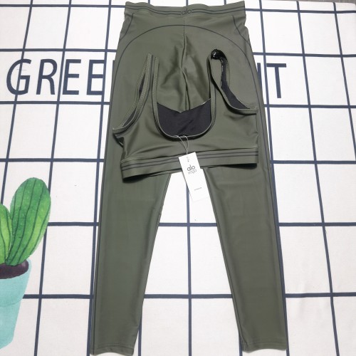 Sexy Printed Tight-fitting Sleeveless Vest Yoga Set