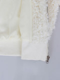 Imitation lamb wool short jacket loose plush baseball jacket