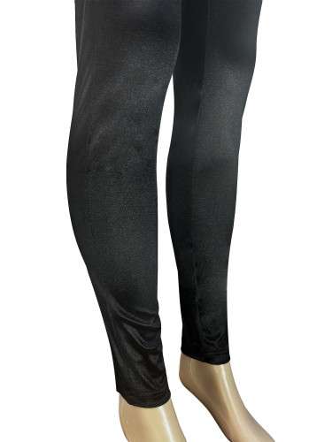 Elegant Feather Deep V-neck Elastic Tintin jumpsuit pants