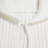 Elegant commuting winter big collar slim fit elastic lantern sleeve woolen dress