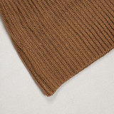 Elegant commuting winter big collar slim fit elastic lantern sleeve woolen dress