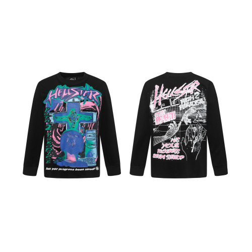 Hellstar Autumn Collection Trendy High-Street Loose Long-Sleeve T-Shirt Unisex