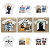 God & Speed Skull Print Washed Short Sleeve T-shirt High Street Rock Style