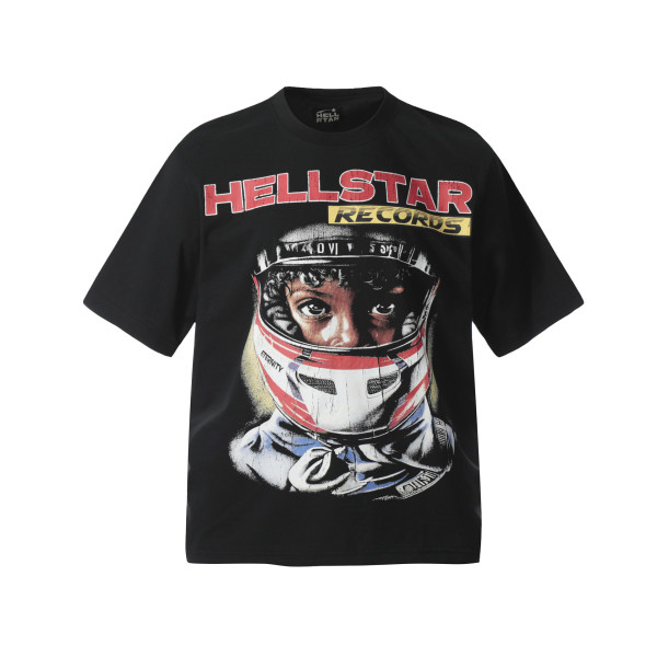25SS Hot Selling Brand HELLSTAR All-over Vintage T-Shirt Hip Hop Couple