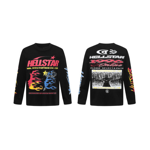 Hellstar Autumn Collection Trendy High-Street Loose Long-Sleeve T-Shirt Unisex