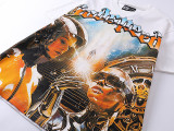 God & Speed Skull Print Washed Short Sleeve T-shirt High Street Rock Style