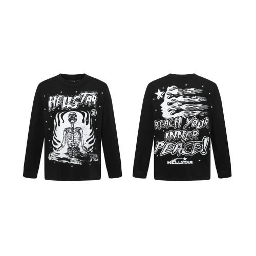 Hellstar Autumn Collection Trendy High-Street Loose Long-Sleeve T-Shirt Unisex