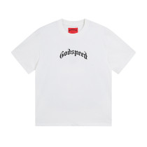 God & Speed Skull Print Washed Short Sleeve T-shirt High Street Rock Style