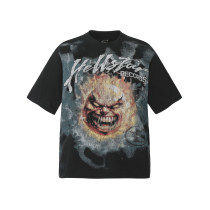 25SS Hot Selling Brand HELLSTAR All-over Vintage T-Shirt Hip Hop Couple