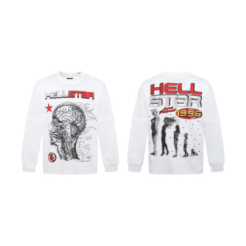 Hellstar Autumn Collection Trendy High-Street Loose Long-Sleeve T-Shirt Unisex