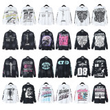 Hellstar Long Sleeve T-Shirt Streetwear Brand Vintage Print Loose Unique Top