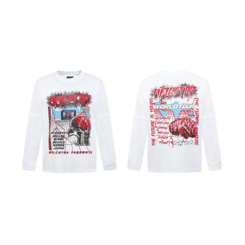 Hellstar Autumn Collection Trendy High-Street Loose Long-Sleeve T-Shirt Unisex