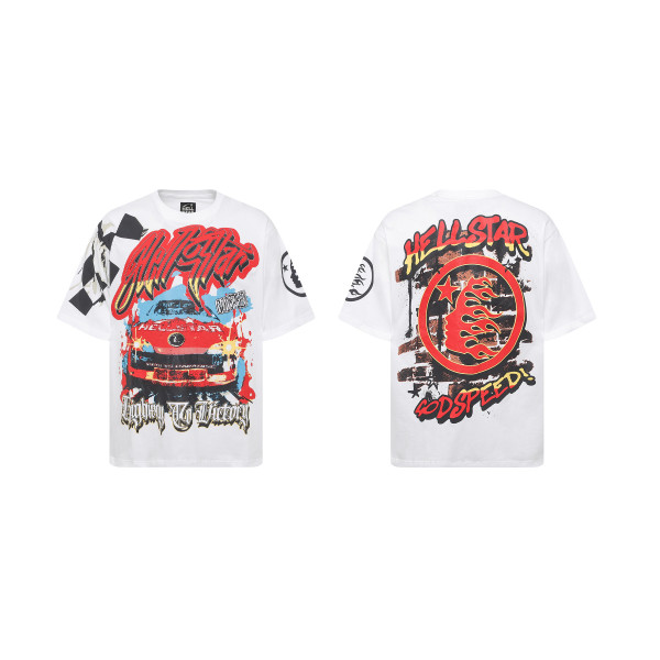 Hellstar Summer Unisex Collection Trendy High-Street Loose Short Sleeve T-Shirt