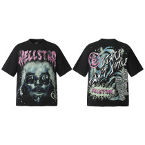 2025 Celebrity Hellstar Series Cotton Unisex Short-Sleeve Printed Crew Neck Tee