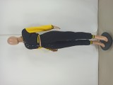 Fashion baseball suit set with spliced single breasted two-piece set