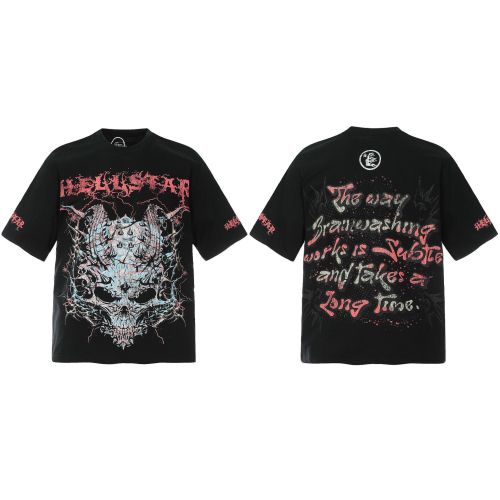 2025 Celebrity Hellstar Series Cotton Unisex Short-Sleeve Printed Crew Neck Tee