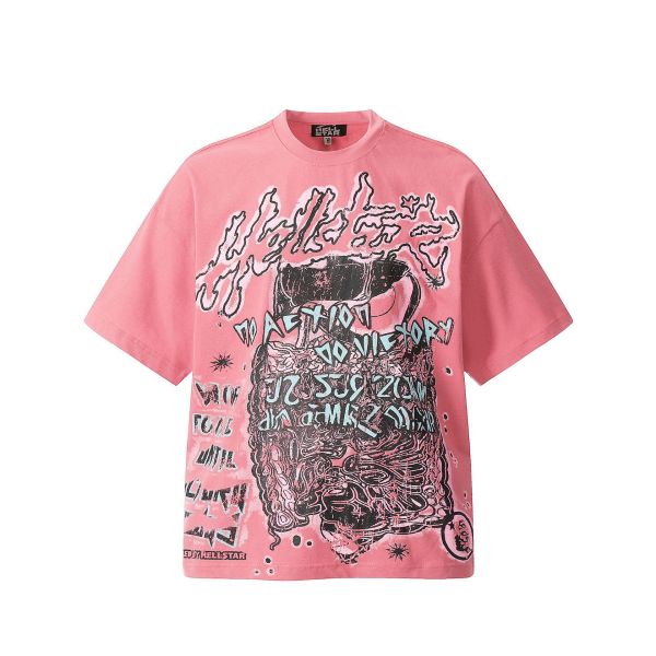2025 Celebrity Hellstar Series Cotton Unisex Short-Sleeve Printed Crew Neck Tee