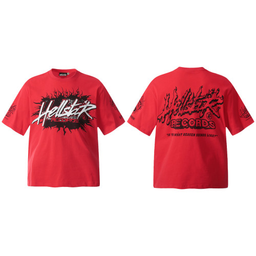 2025 Celebrity Hellstar Series Cotton Unisex Short-Sleeve Printed Crew Neck Tee