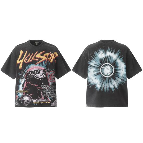 2025 Celebrity Hellstar Series Cotton Unisex Short-Sleeve Printed Crew Neck Tee