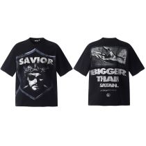 2025 Celebrity Hellstar Series Cotton Unisex Short-Sleeve Printed Crew Neck Tee