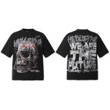 2025 Celebrity Hellstar Series Cotton Unisex Short-Sleeve Printed Crew Neck Tee
