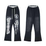 25SS Hellstar Distressed Washed Sweatpants
