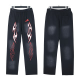 25SS Hellstar Distressed Washed Sweatpants