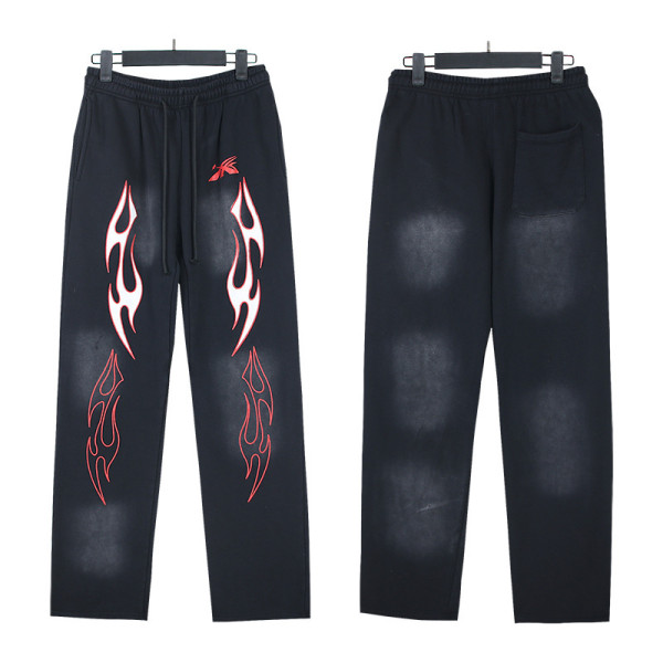 25SS Hellstar Distressed Washed Sweatpants