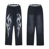 25SS Hellstar Distressed Washed Sweatpants