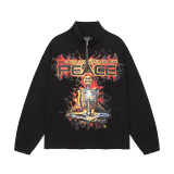 Autumn Cotton Printed Hellstar Trendy Brand Zipper Unisex Sweatshirt