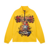 Autumn Cotton Printed Hellstar Trendy Brand Zipper Unisex Sweatshirt