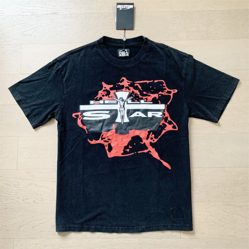 Streetwear Brands Printed Loose Pullover Short Sleeve Washed T-shirt