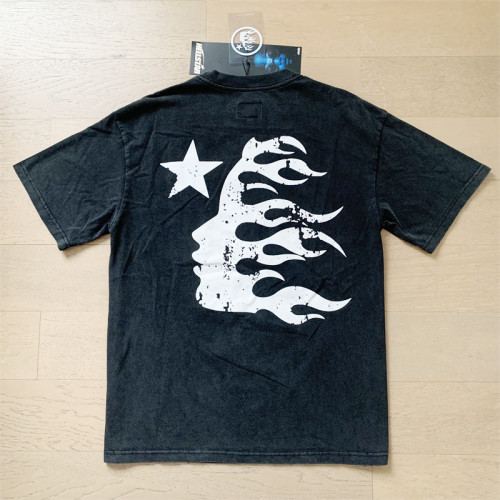 Streetwear Brands Printed Loose Pullover Short Sleeve Washed T-shirt