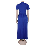 Casual Commuter Wrap Dress with Belted Waist