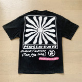 Streetwear Brands Printed Loose Pullover Short Sleeve Washed T-shirt