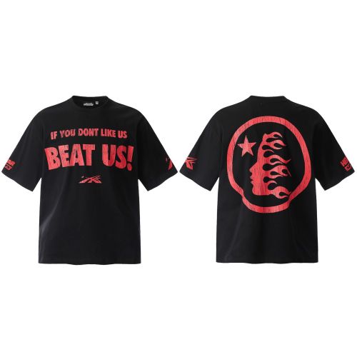 HELLSTAR Kanye Retro Cotton Printing Dyeing Short Sleeve Tee